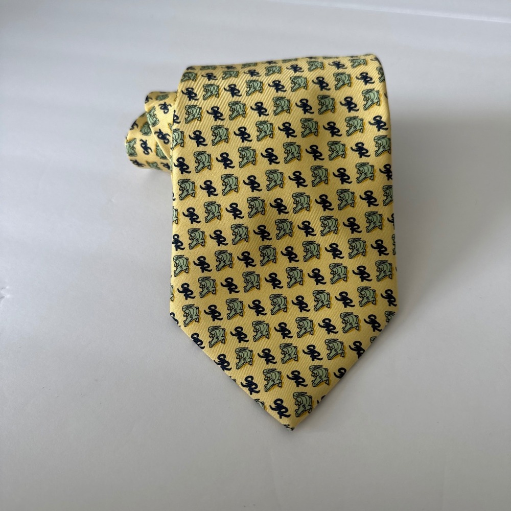 Vineyard Vines Silk Necktie‎ Custom Collection Alligator Gator Tie
